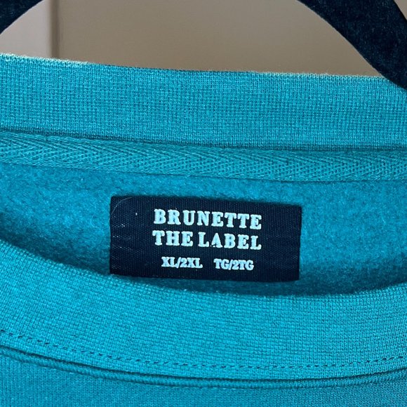 Brunette the Label Babes Club Crew Neck - XL/2XL in Forest Green - Picture 5 of 6